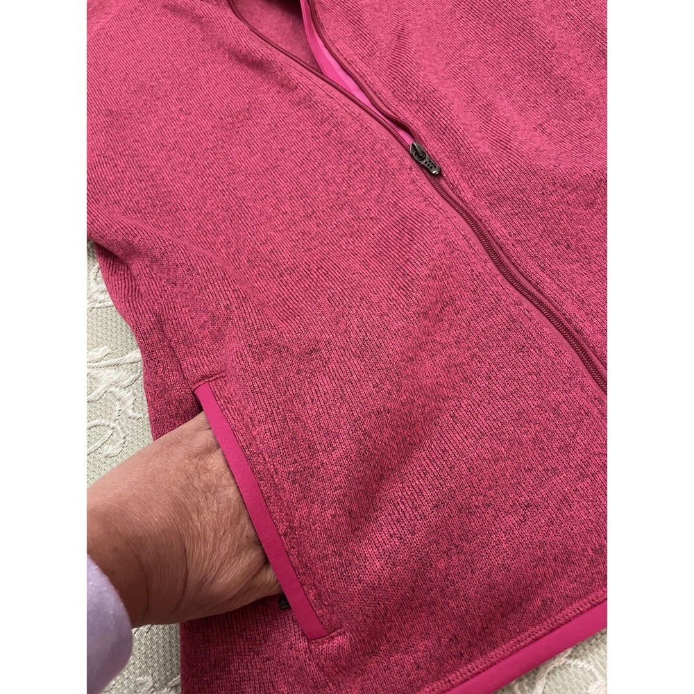 Patagonia Better Sweater Vest Womens XL Pink Full Zip Fleece Slim Fit Outdoor - Picture 7 of 16